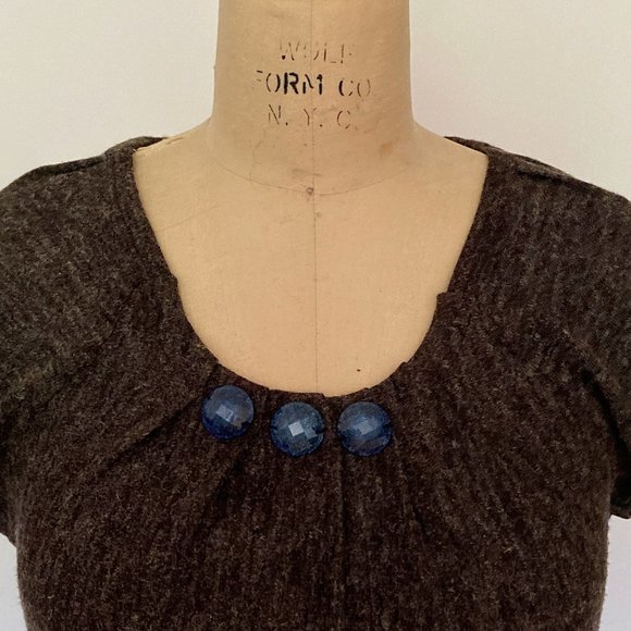 Beaded Fun Cat Print Dress very cute - Picture 4 of 6